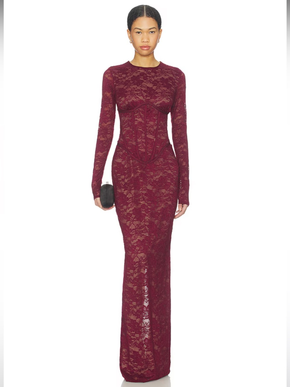 NWOT! NBD Saba Gown in Oxblood